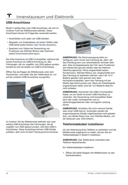 2020 Tesla Model 3 Manuel du propriétaire | Allemand