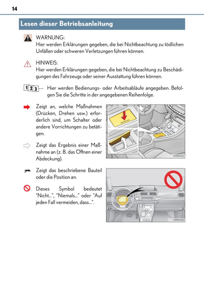 2017-2018 Lexus CT 200h Owner's Manual | German