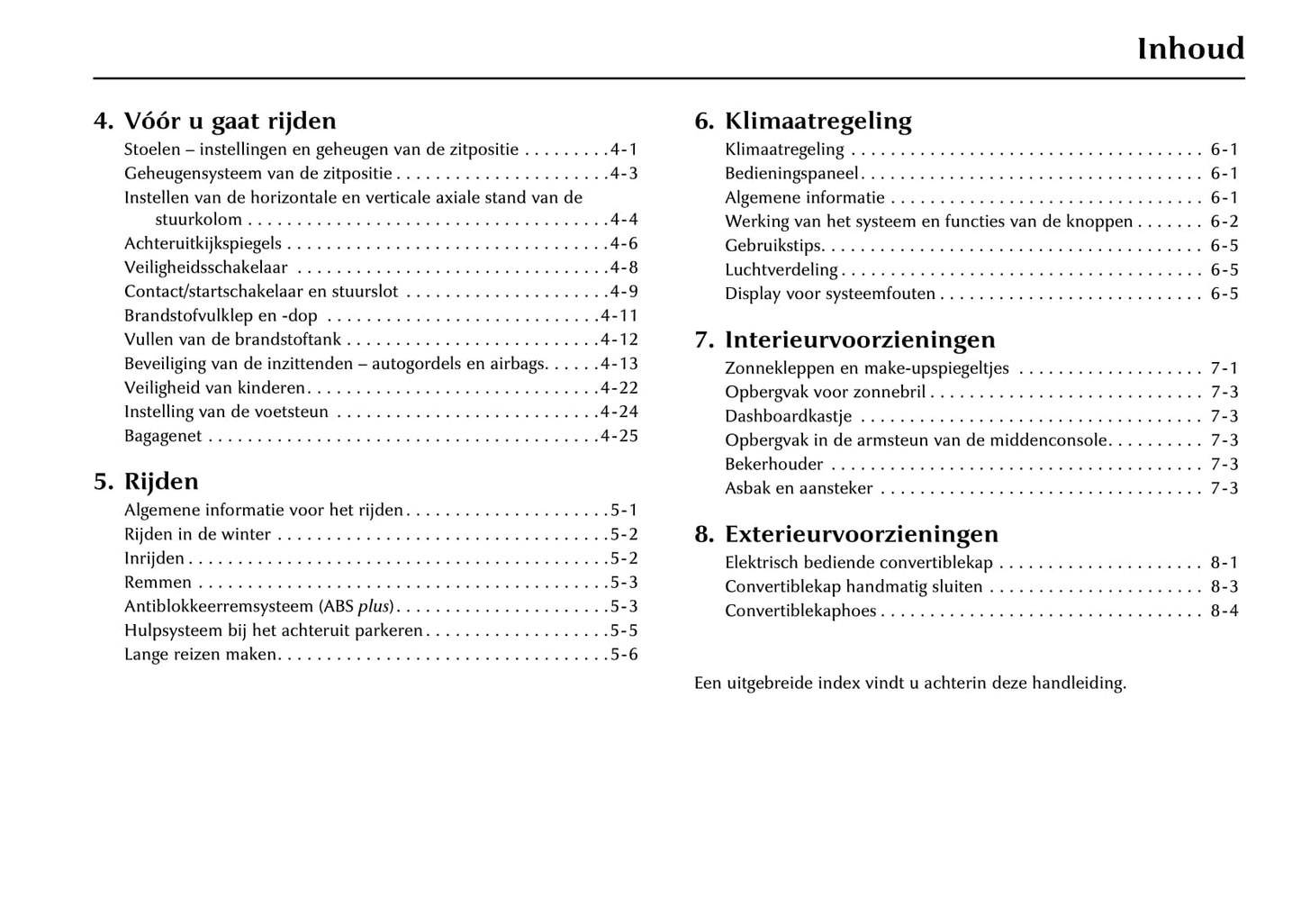 1996-2002 Jaguar XK Bedienungsanleitung | Niederländisch