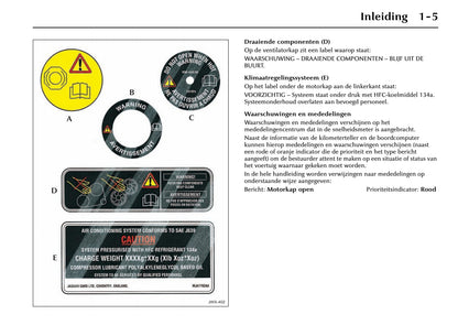 1996-2002 Jaguar XK Bedienungsanleitung | Niederländisch