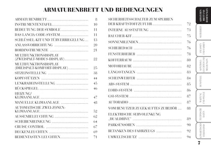 2008-2012 Lancia Musa Owner's Manual | German