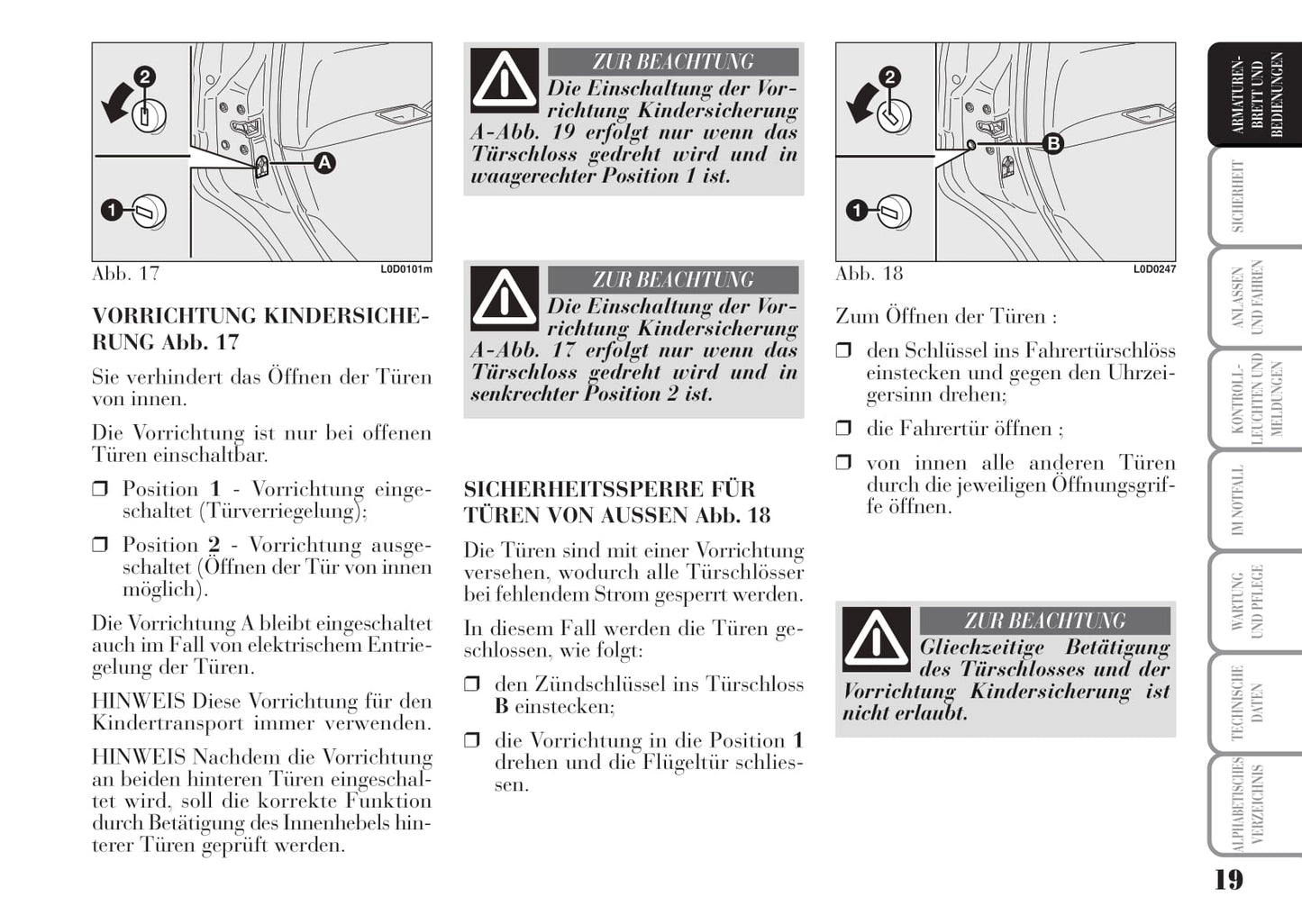 2008-2012 Lancia Musa Owner's Manual | German