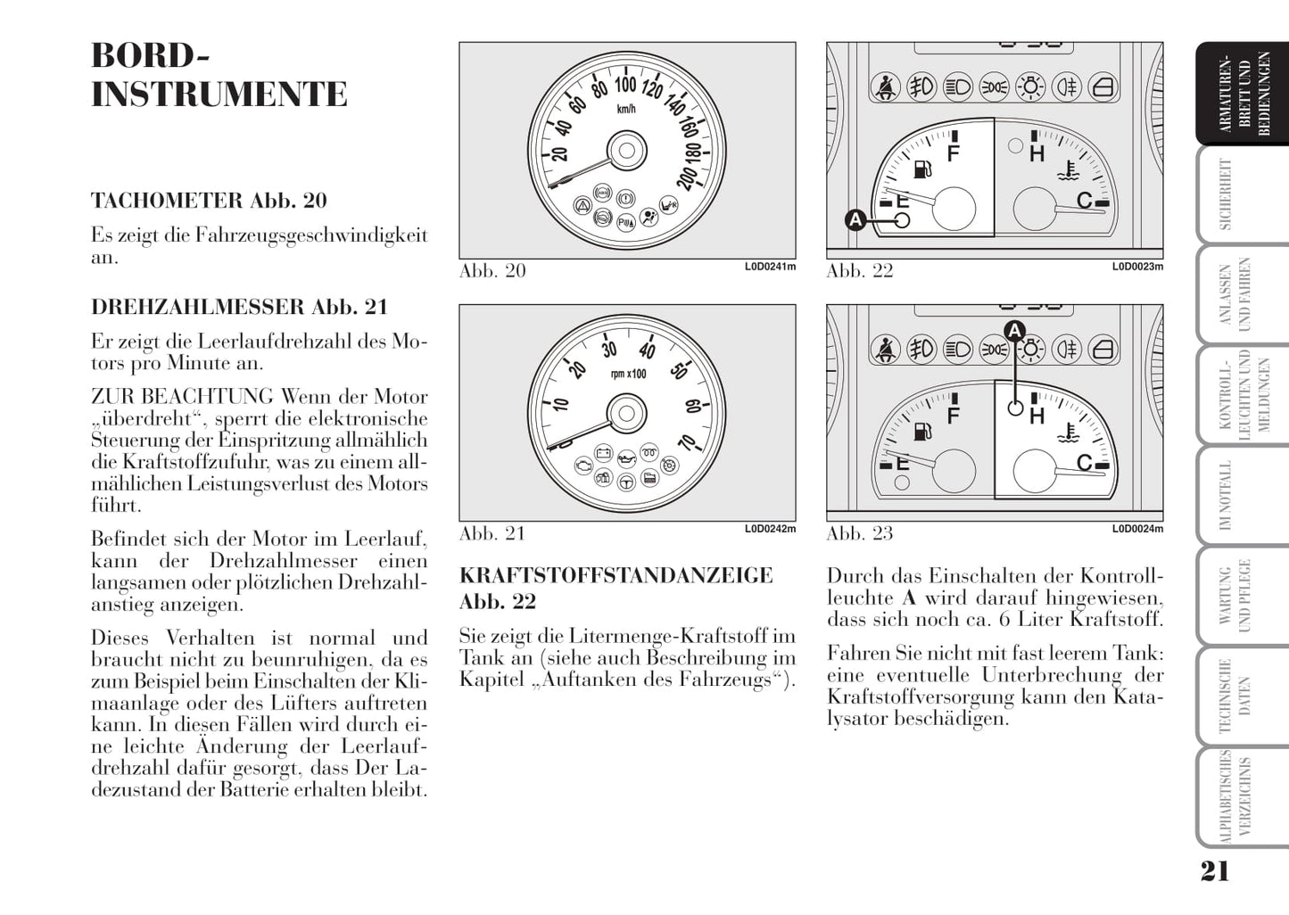 2008-2012 Lancia Musa Owner's Manual | German