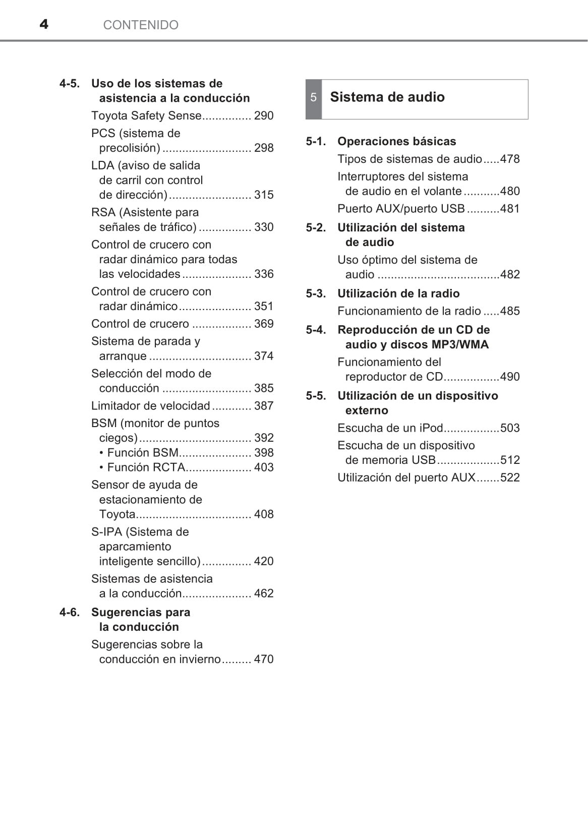 2016-2018 Toyota C-HR Owner's Manual | Spanish