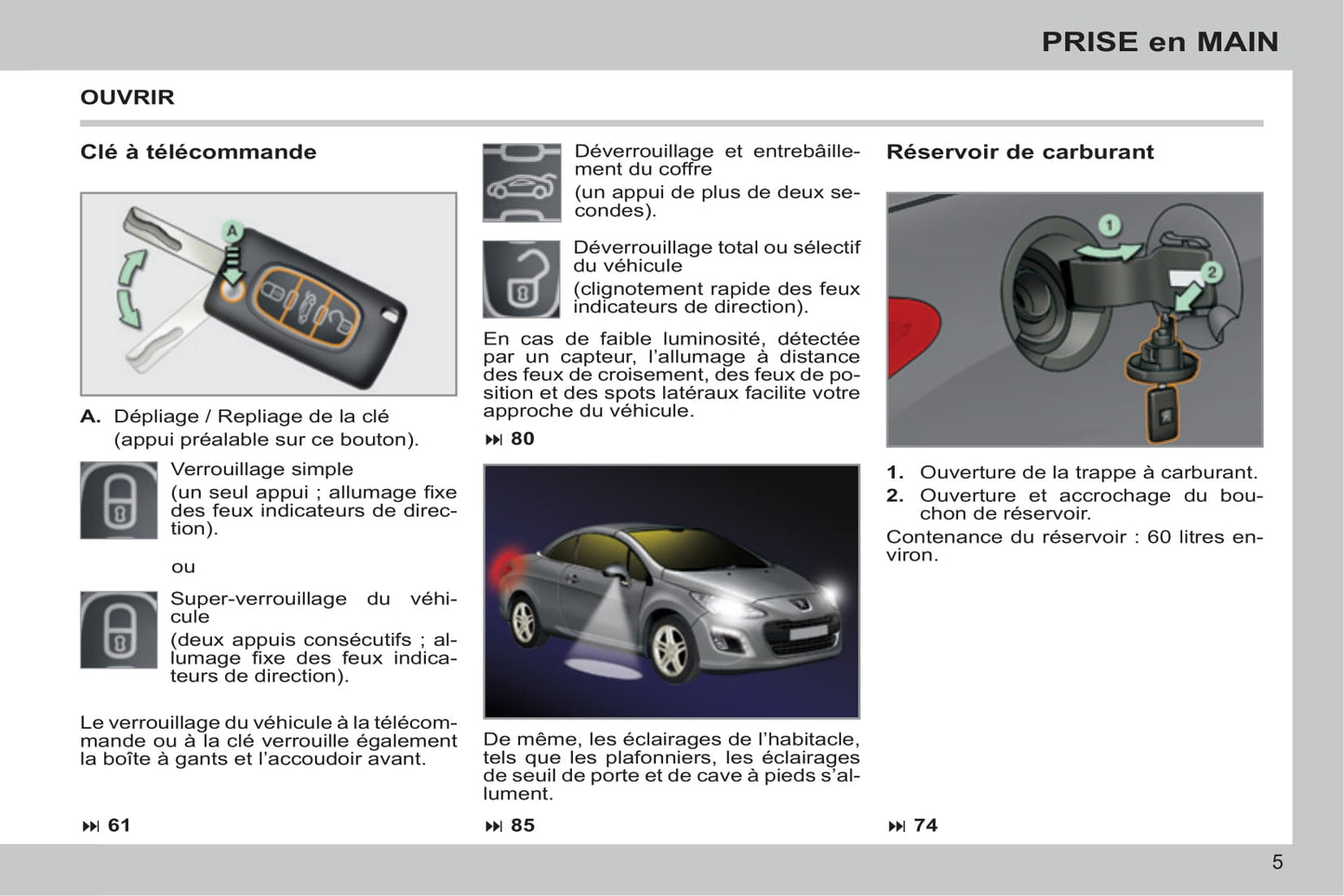 2013-2014 Peugeot 308 CC Gebruikershandleiding | Frans