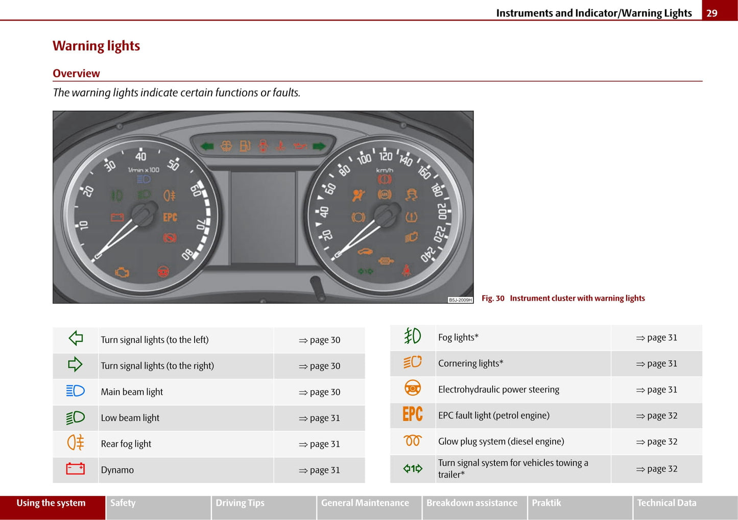 2009-2010 Skoda Roomster Owner's Manual | English