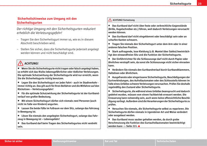 2008-2009 Seat Altea XL Owner's Manual | German