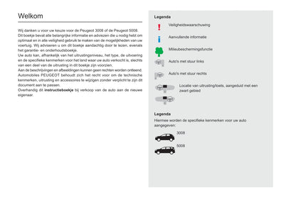 2020-2022 Peugeot 3008/5008/3008 Hybrid/3008 HYbrid4 Owner's Manual | Dutch