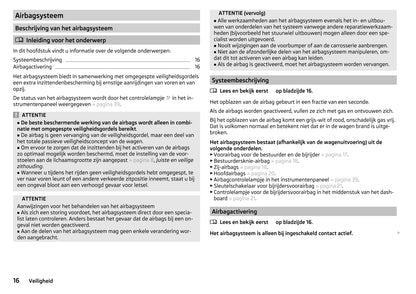 2015-2016 Skoda Yeti Owner's Manual | Dutch