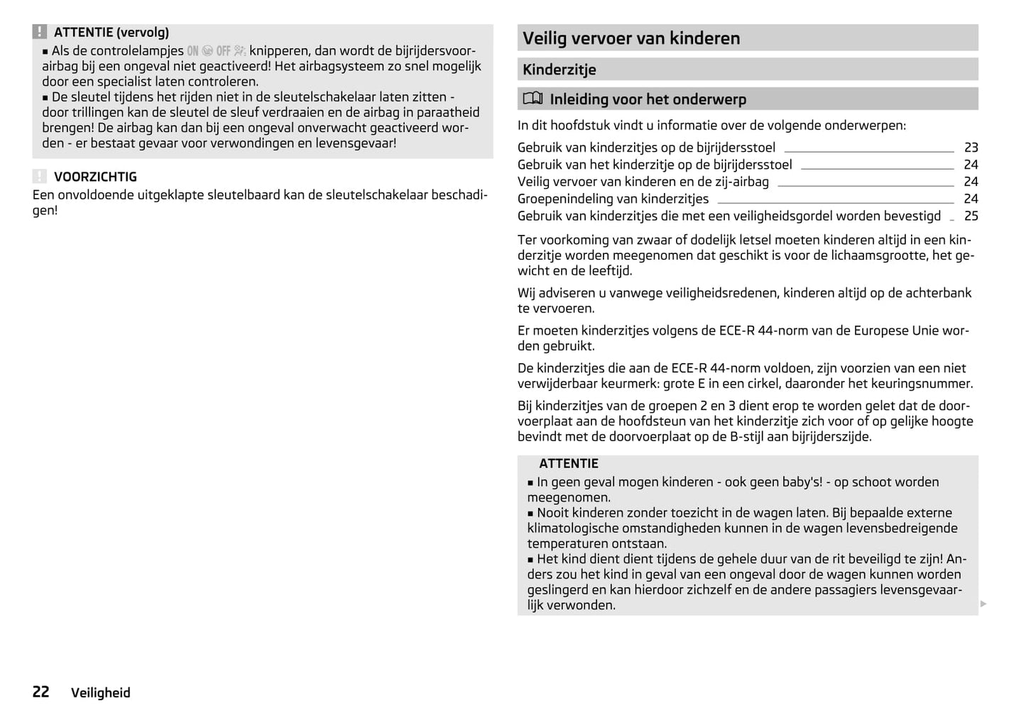 2015-2016 Skoda Yeti Owner's Manual | Dutch