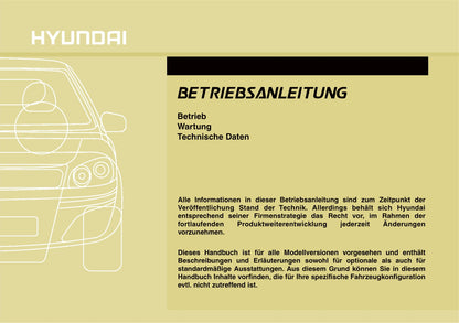 2012-2013 Hyundai Santa Fe Owner's Manual | German