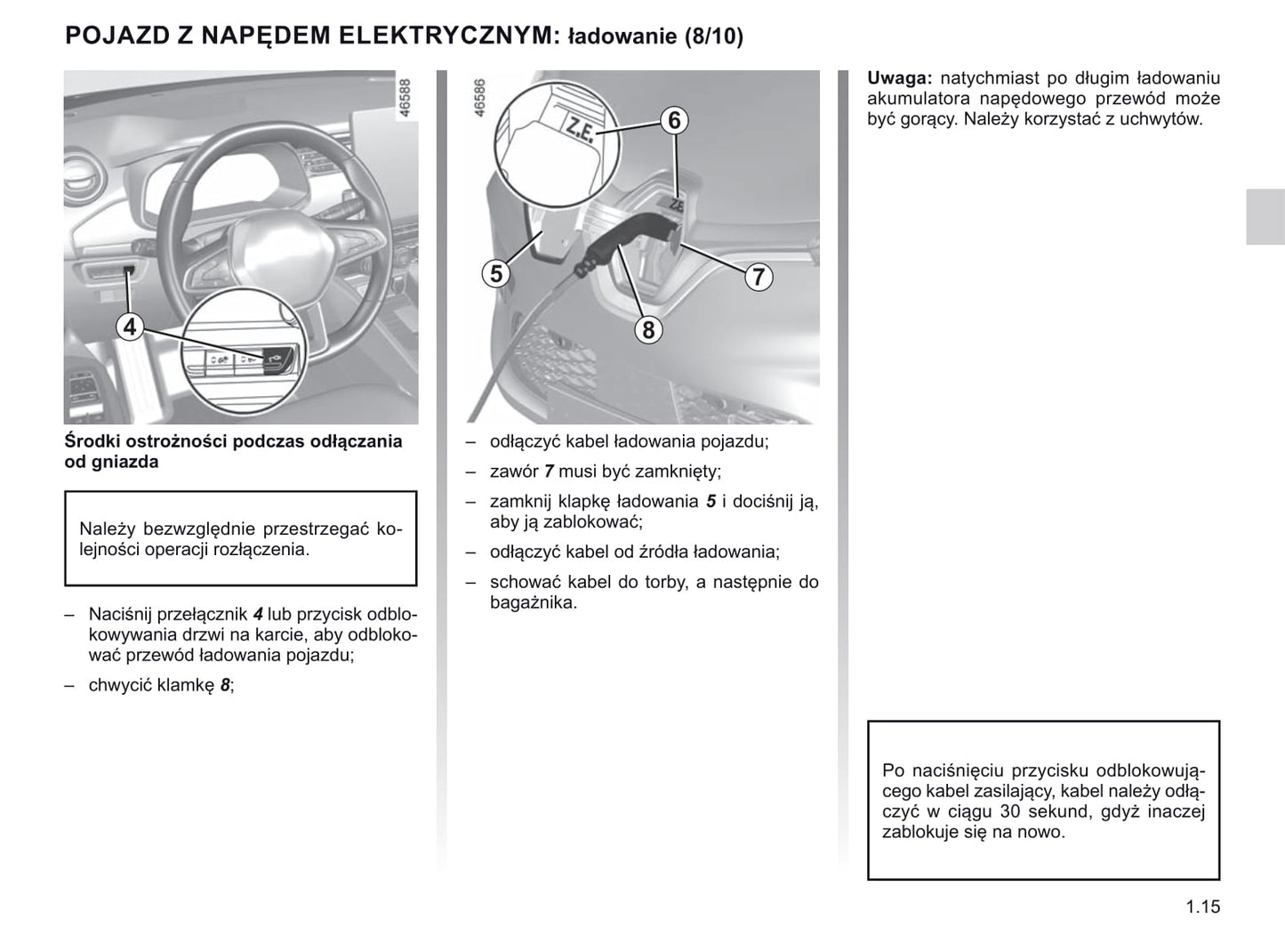 2019-2020 Renault Zoe Owner's Manual | Polish