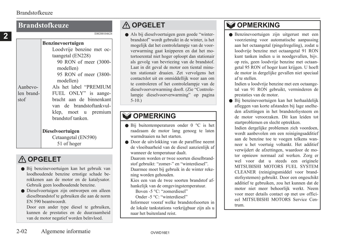 2006-2012 Mitsubishi Pajero Owner's Manual | Dutch