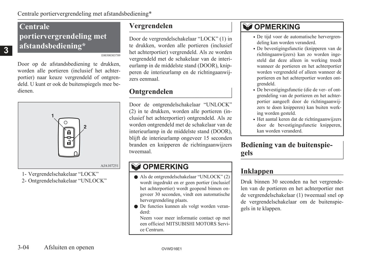 2006-2012 Mitsubishi Pajero Owner's Manual | Dutch