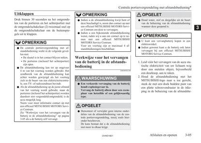 2006-2012 Mitsubishi Pajero Owner's Manual | Dutch