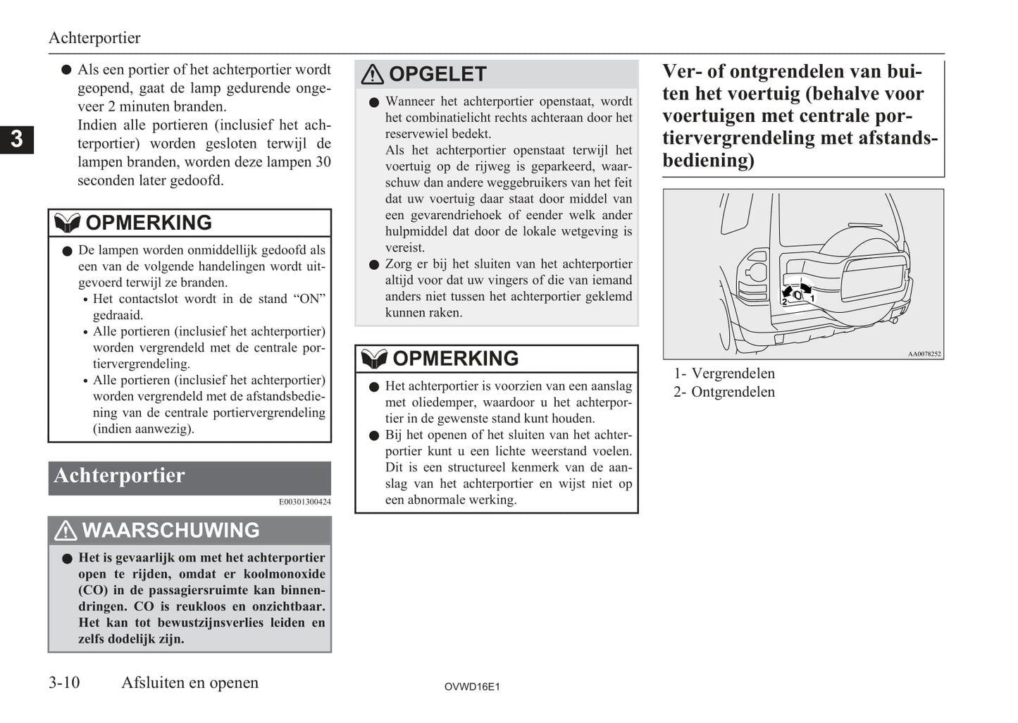 2006-2012 Mitsubishi Pajero Owner's Manual | Dutch