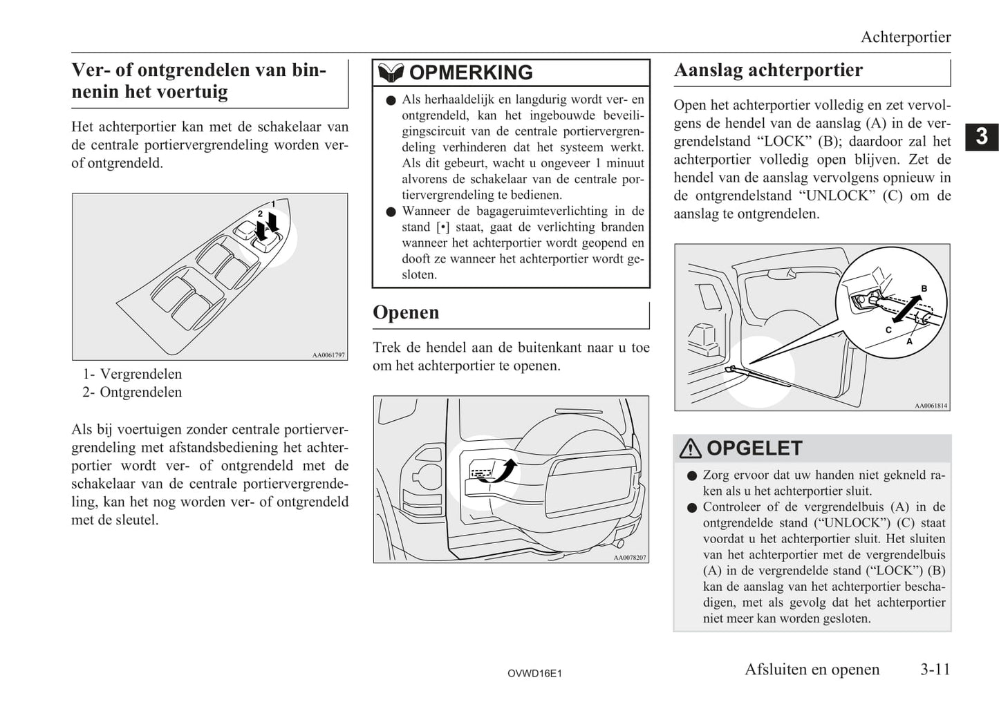 2006-2012 Mitsubishi Pajero Owner's Manual | Dutch