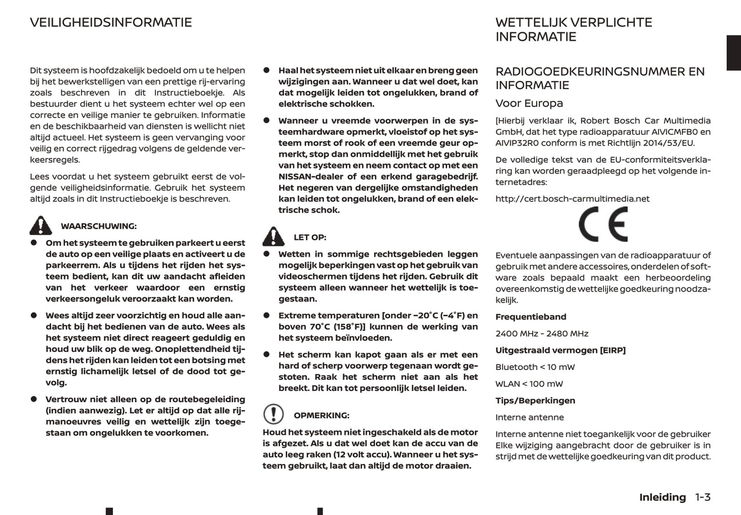 2019-2021 Nissan Connect Owner's Manual | Dutch