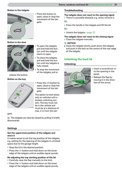 2019-2020 Skoda Kamiq Owner's Manual | English