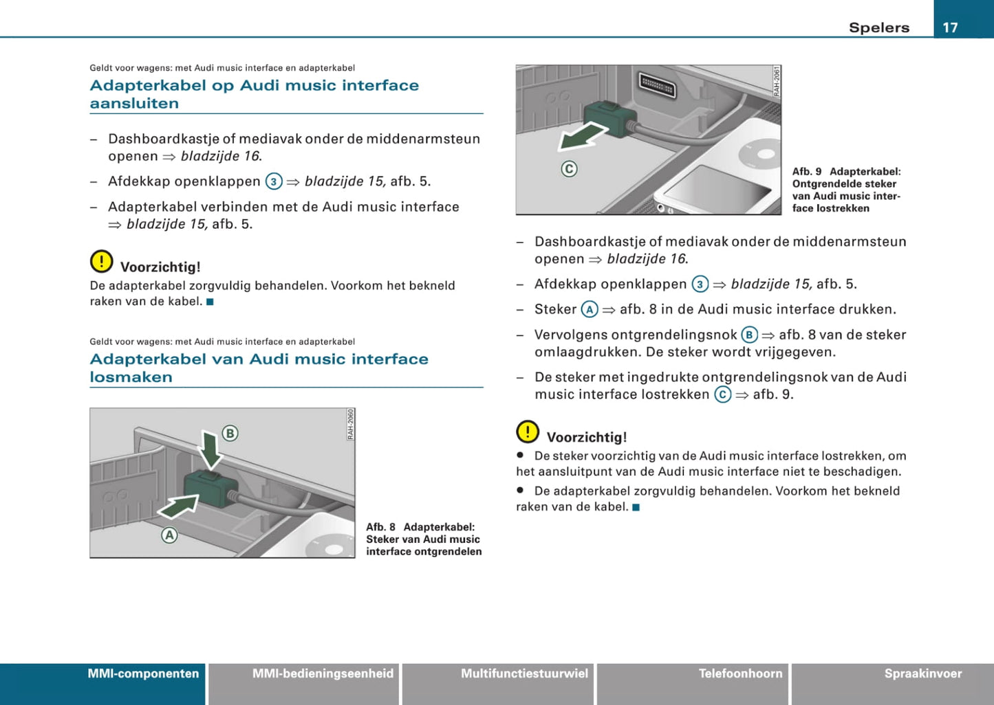 Audi Infotainment MMI Handleiding 2008