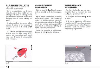 1998-2003 Alfa Romeo 166 Owner's Manual | Dutch