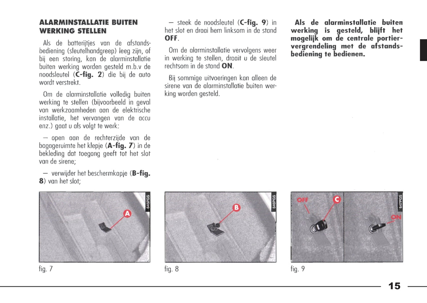 1998-2003 Alfa Romeo 166 Owner's Manual | Dutch