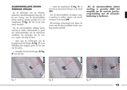 1998-2003 Alfa Romeo 166 Owner's Manual | Dutch