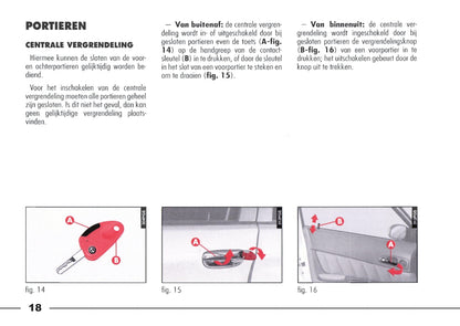 1998-2003 Alfa Romeo 166 Owner's Manual | Dutch