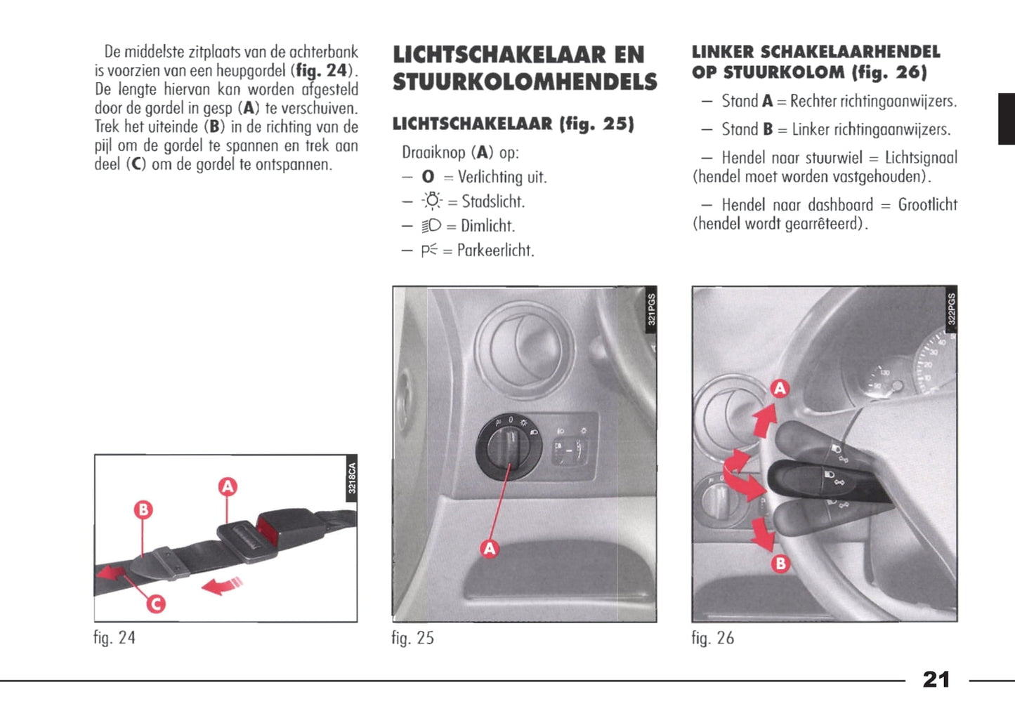 1998-2003 Alfa Romeo 166 Owner's Manual | Dutch