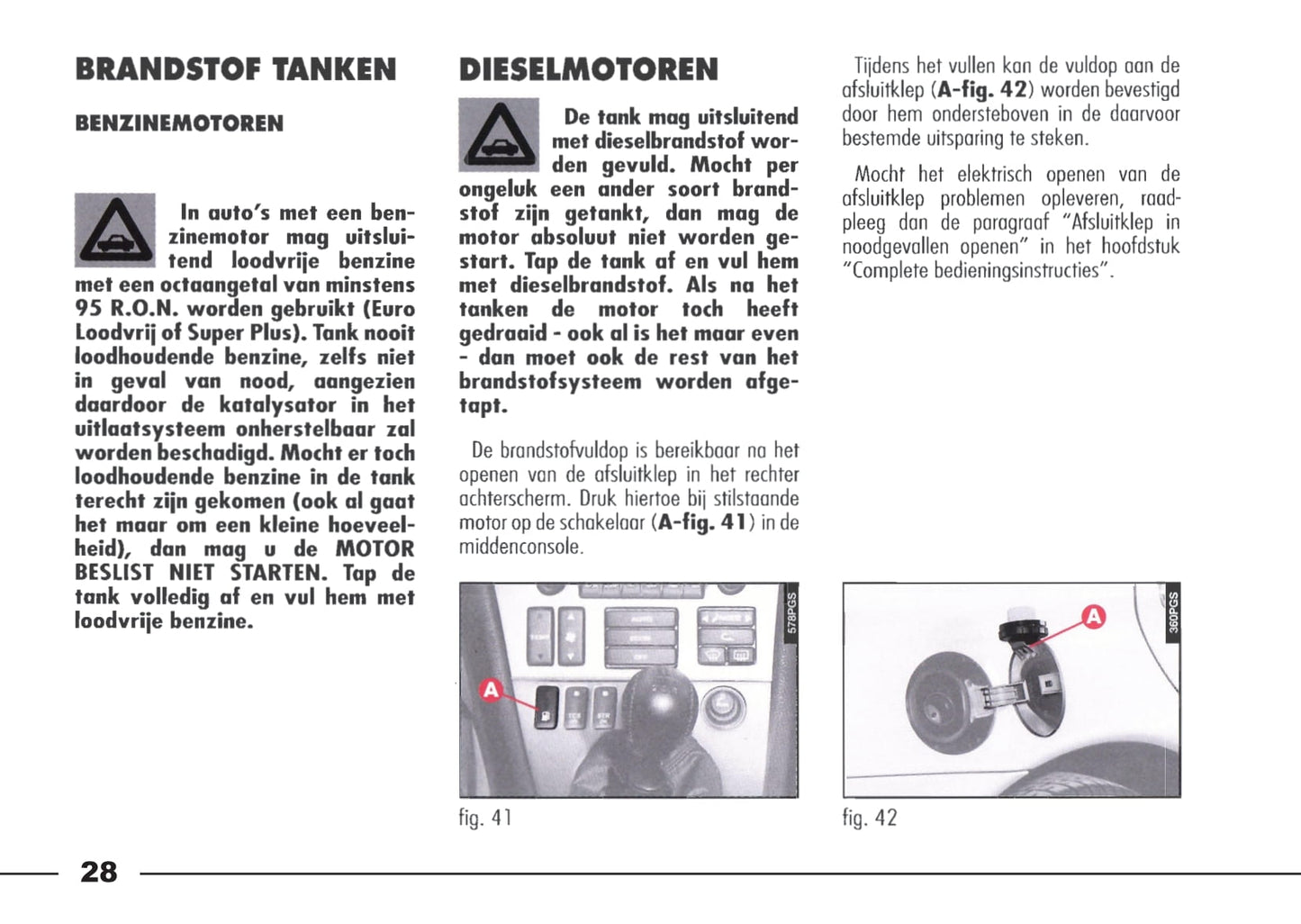 1998-2003 Alfa Romeo 166 Owner's Manual | Dutch