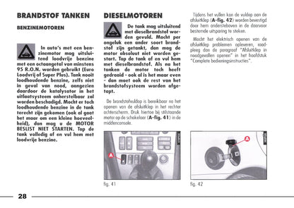 1998-2003 Alfa Romeo 166 Owner's Manual | Dutch