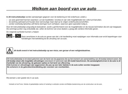 2019-2020 Renault Trafic Owner's Manual | Dutch