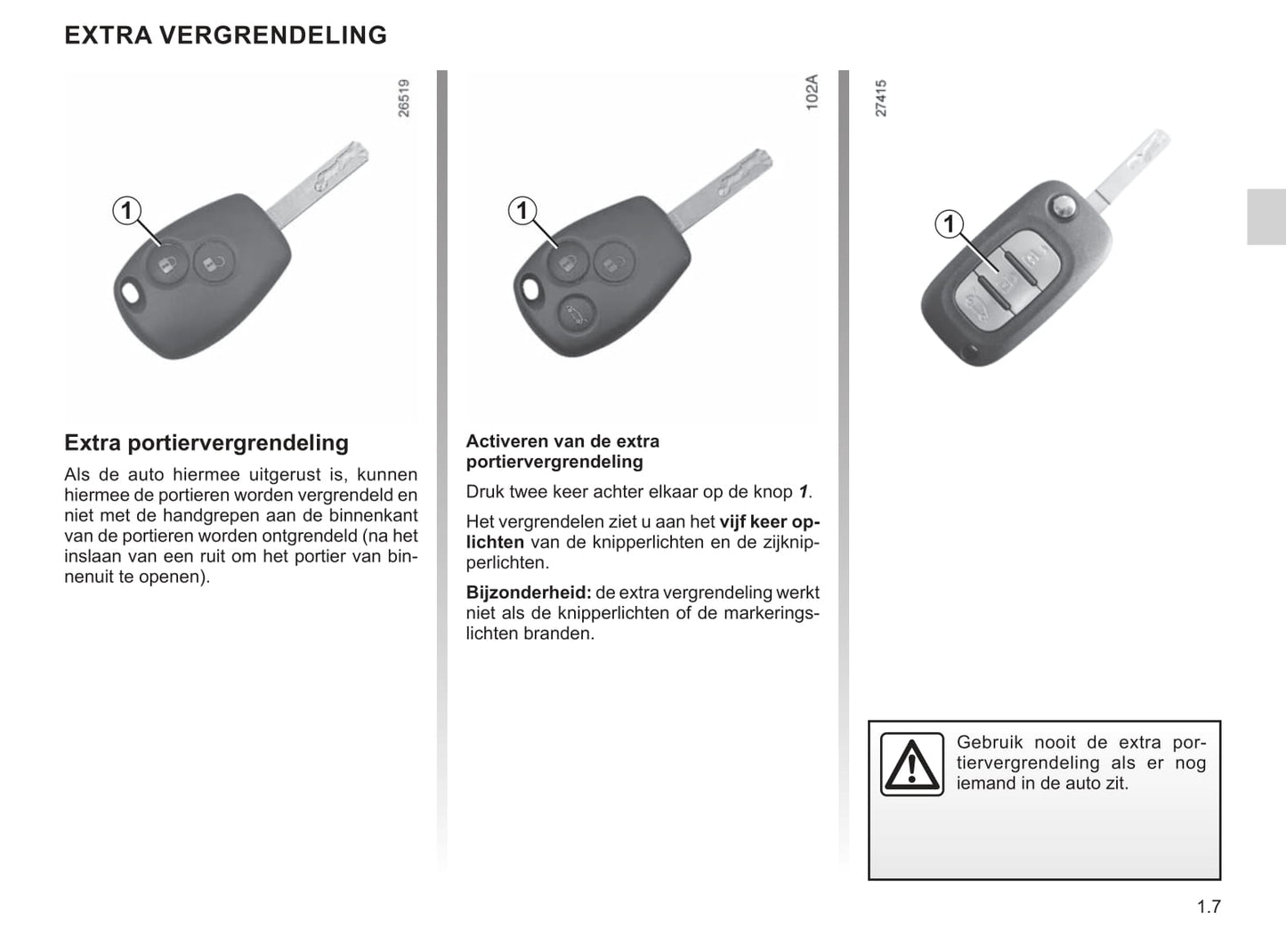 2019-2020 Renault Trafic Owner's Manual | Dutch