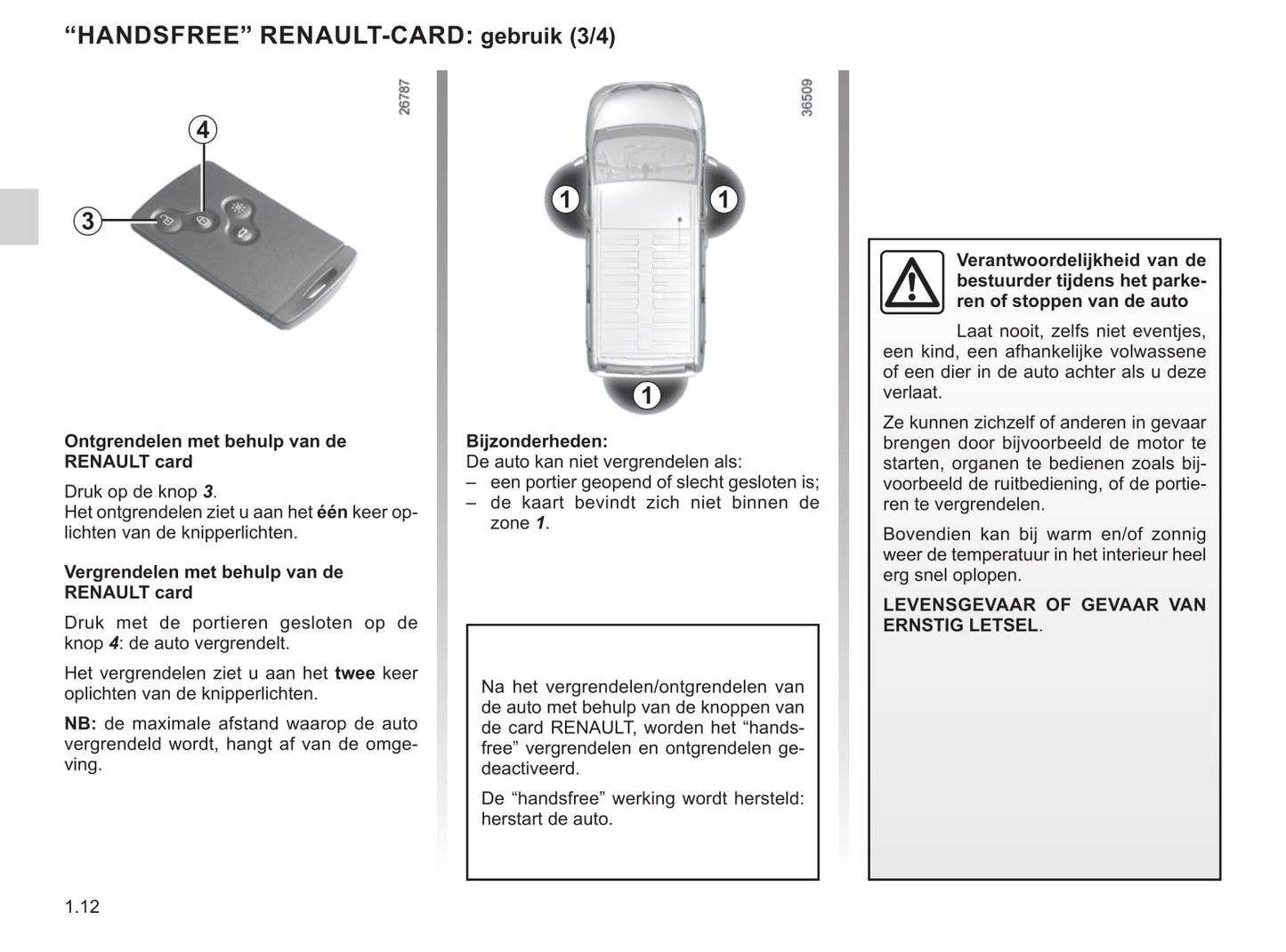 2019-2020 Renault Trafic Owner's Manual | Dutch