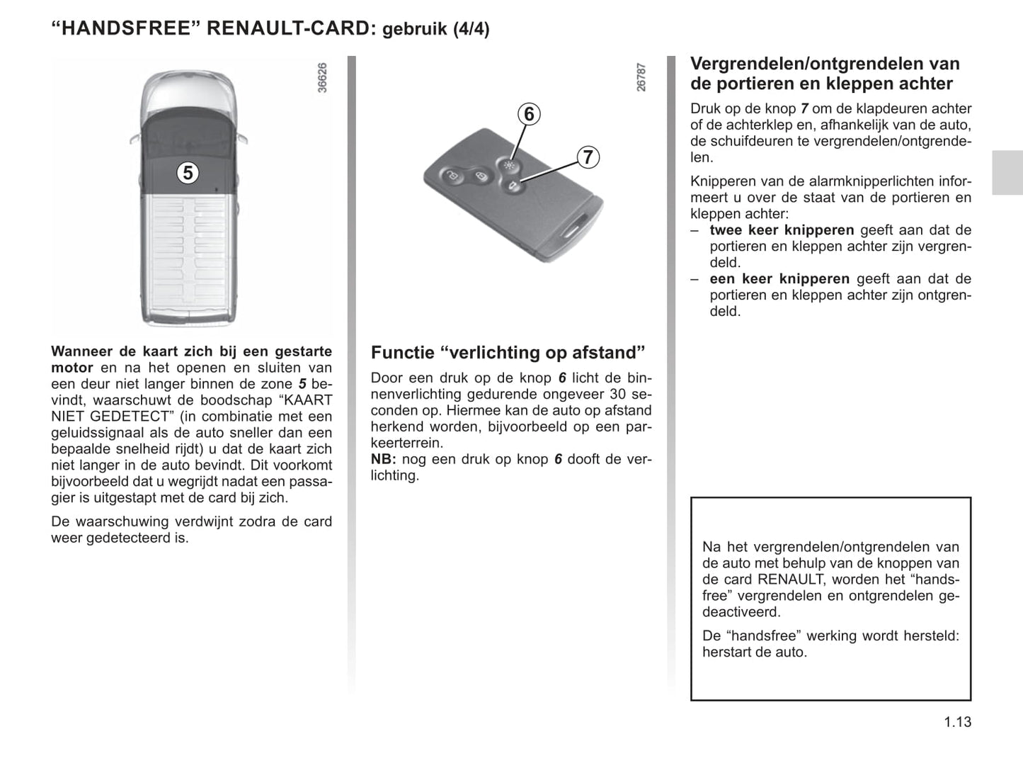 2019-2020 Renault Trafic Owner's Manual | Dutch