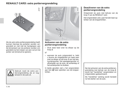 2019-2020 Renault Trafic Owner's Manual | Dutch