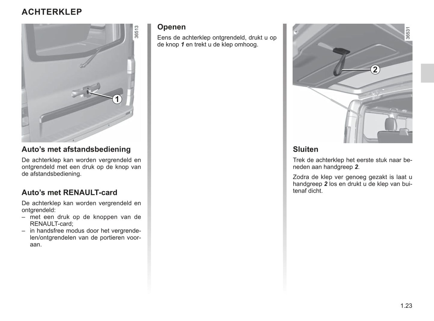 2019-2020 Renault Trafic Owner's Manual | Dutch