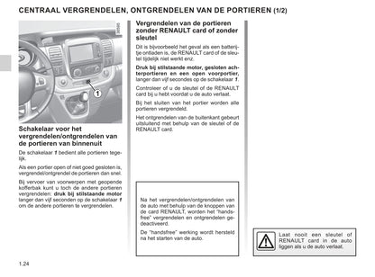 2019-2020 Renault Trafic Owner's Manual | Dutch