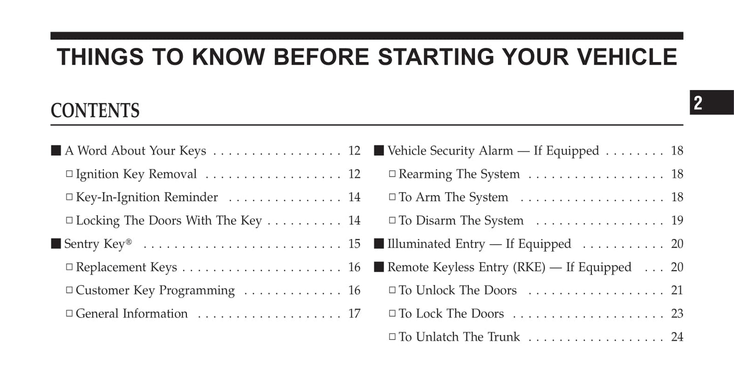 2007-2010 Chrysler Sebring Owner's Manual | English