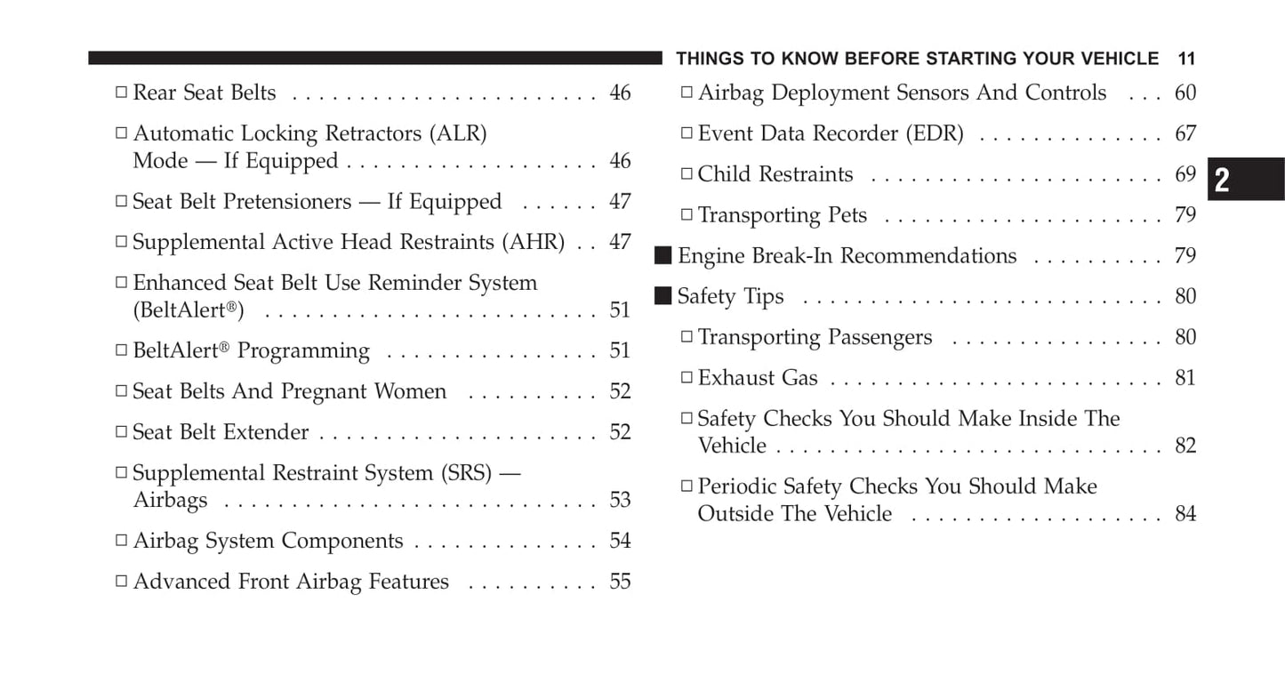 2007-2010 Chrysler Sebring Owner's Manual | English