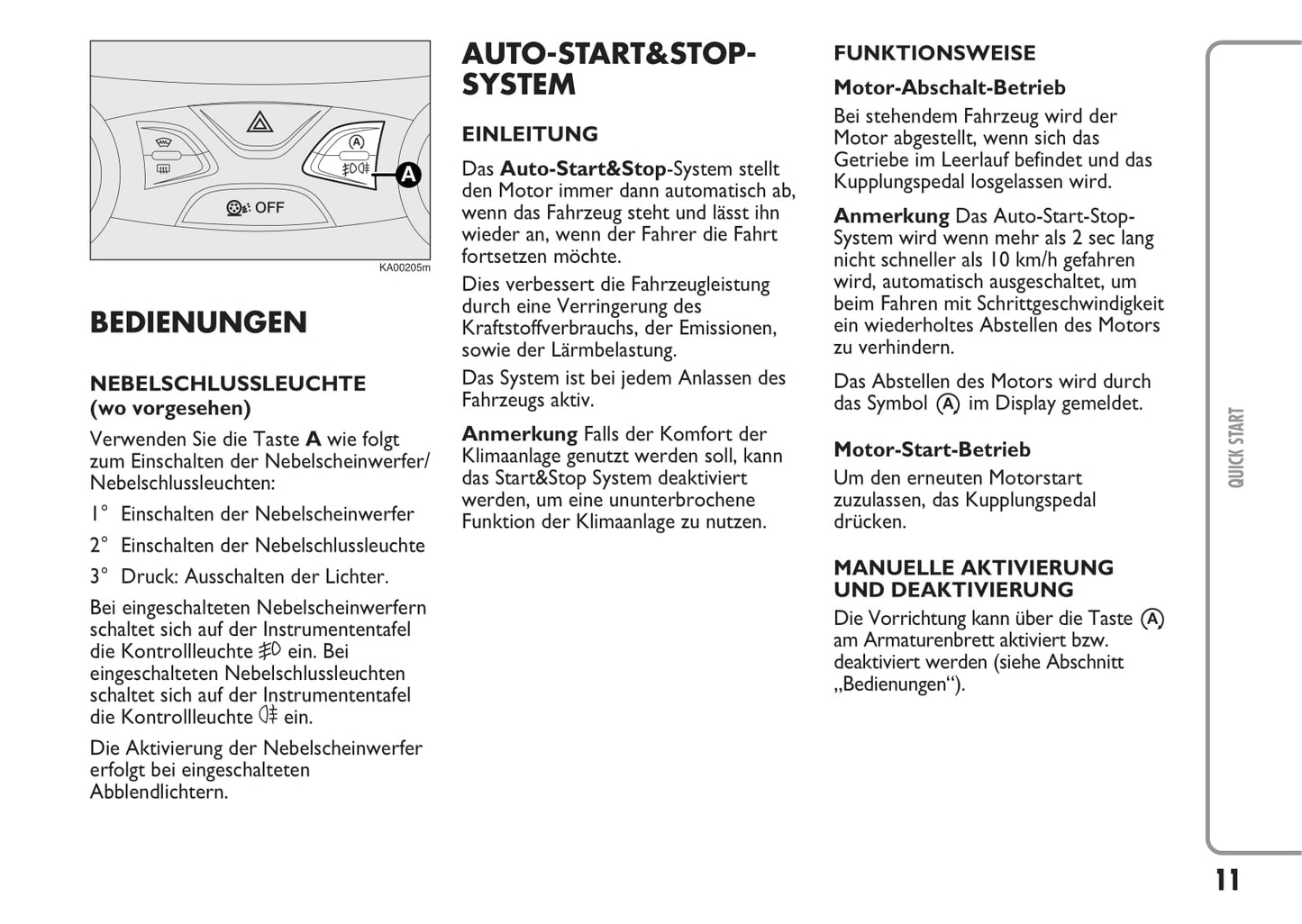 2010-2014 Ford Ka Owner's Manual | German