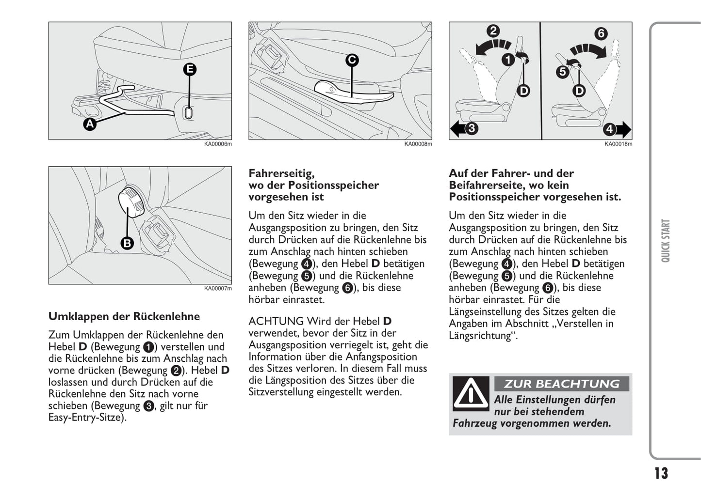 2010-2014 Ford Ka Owner's Manual | German