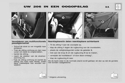 2001-2002 Peugeot 206 Gebruikershandleiding | Nederlands