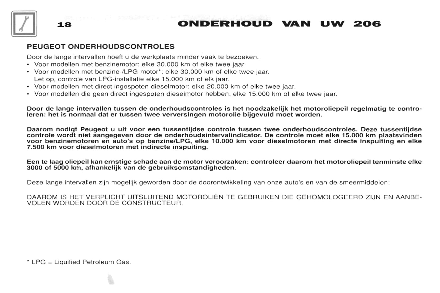 2001-2002 Peugeot 206 Gebruikershandleiding | Nederlands