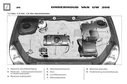 2001-2002 Peugeot 206 Gebruikershandleiding | Nederlands