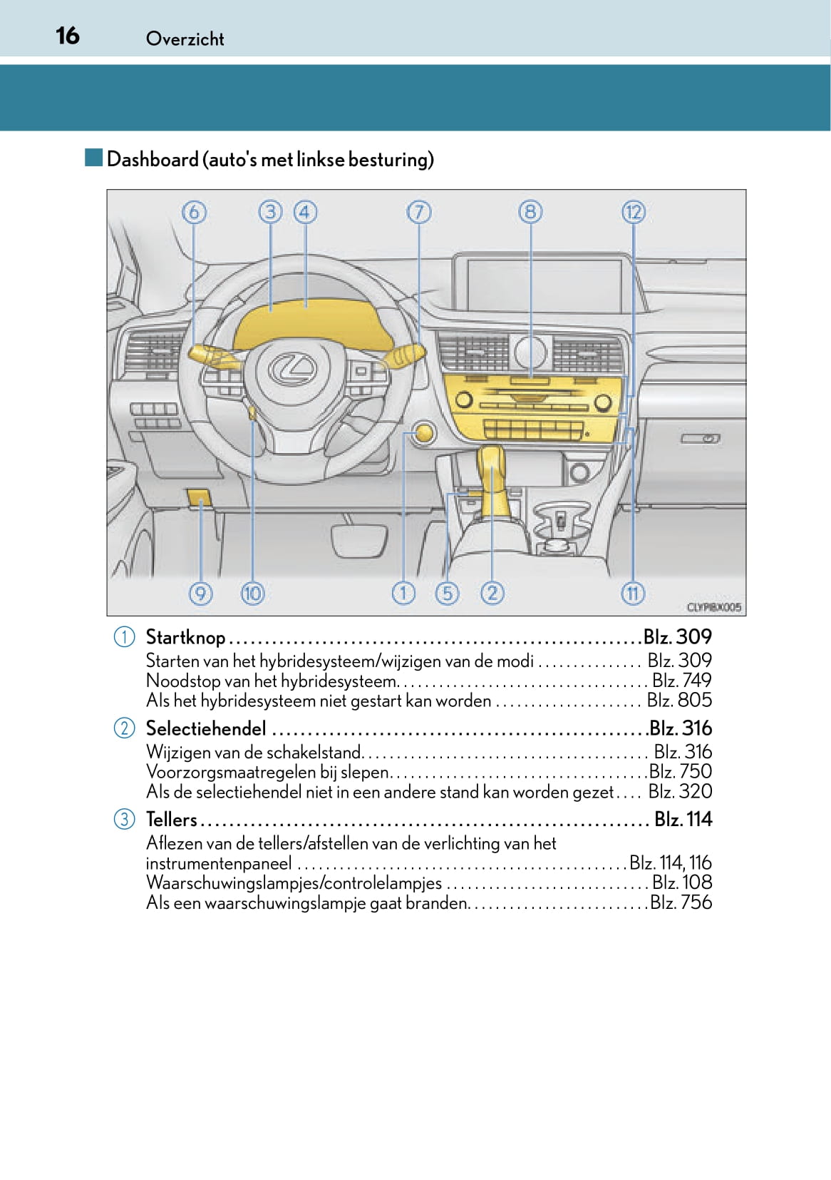 2017-2019 Lexus RX 450h/RX 450hL Bedienungsanleitung | Niederländisch