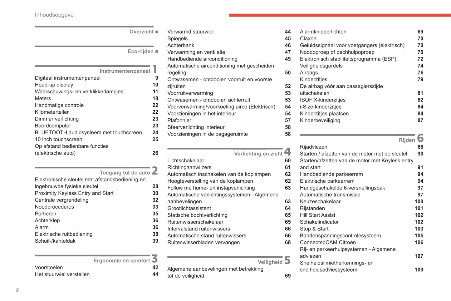 2020-2021 Citroën C4/e-C4 Owner's Manual | Dutch