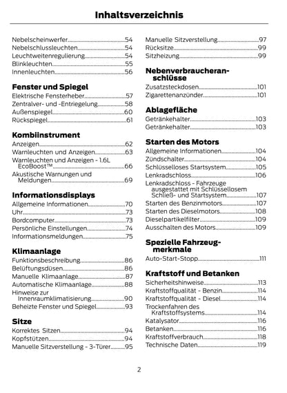 2013-2014 Ford Fiesta Owner's Manual | German