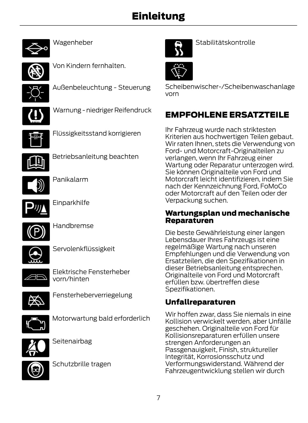 2013-2014 Ford Fiesta Owner's Manual | German