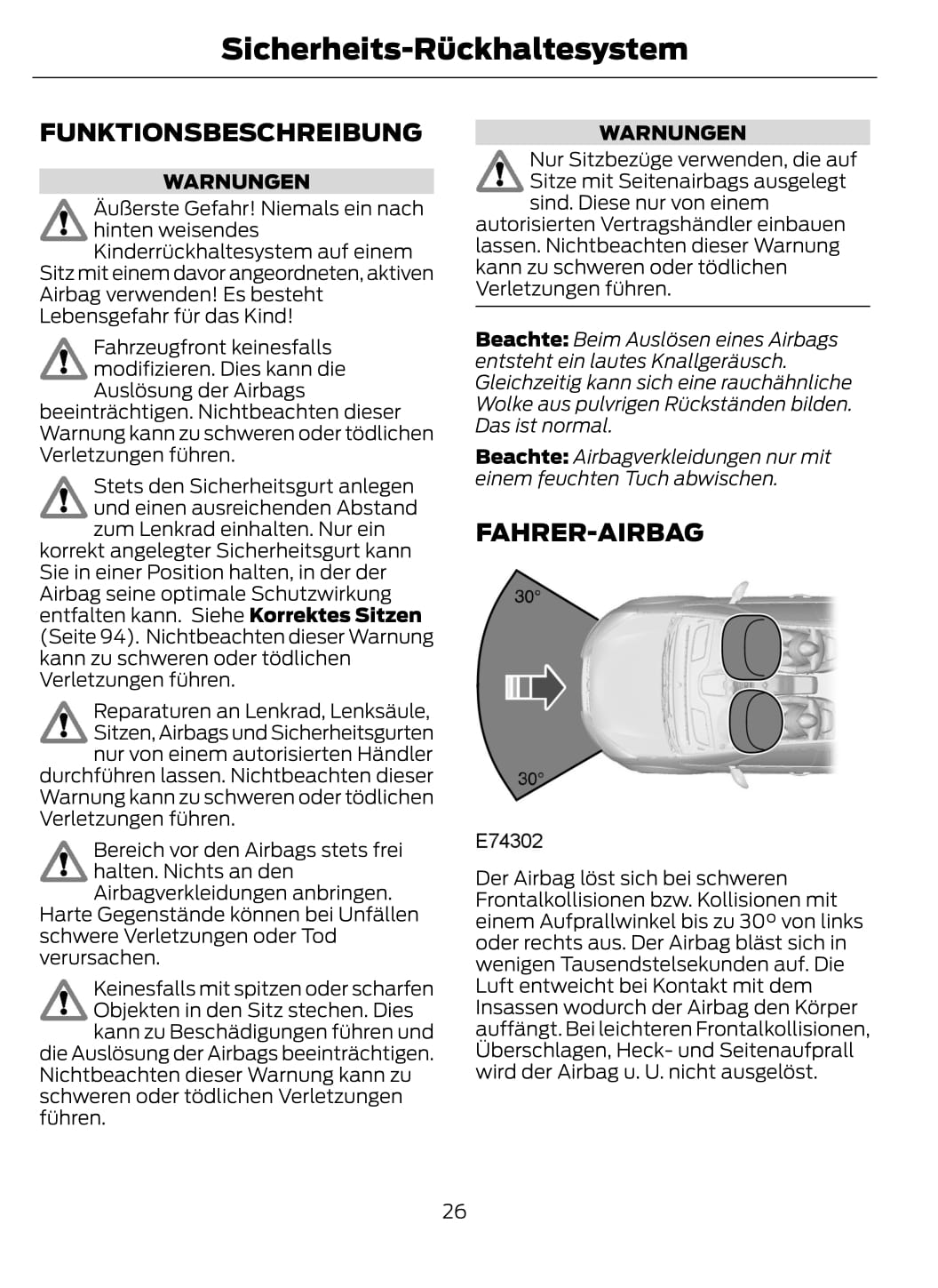 2013-2014 Ford Fiesta Owner's Manual | German